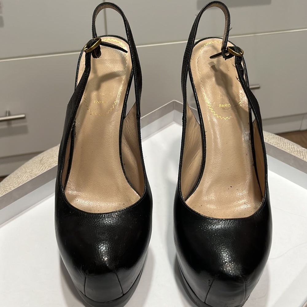 Yves Saint Laurent Tribtoo Slingback Platform Pump